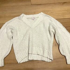 Cream crop sweater